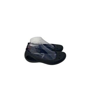 Crocs Flats Women's Size 7 Black Kadee Mary Janes Slip On